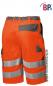 Preview: BP® Kurze Hose Warnschutz Shorts orange grau