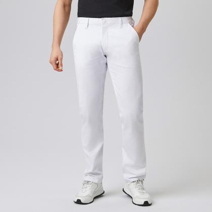 Herren Arbeitshose weiß 5-Pocket-Jeans Stretch