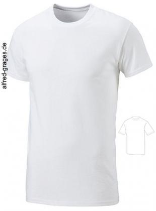 T-Shirt, unisex, weiß, 3er Pack