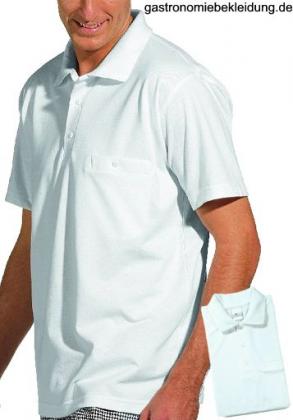 Polo-Pique-Shirt 1/2 Arm, weiss, Halbarm