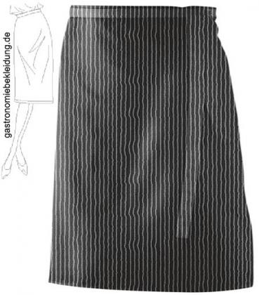 Vorbinder Nadelstreifen schwarz/silbergrau Breite x Länge ca. 90x60 cm