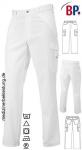 Weiße Cargo-Jeans für Damen & Herren Cargo-Hose